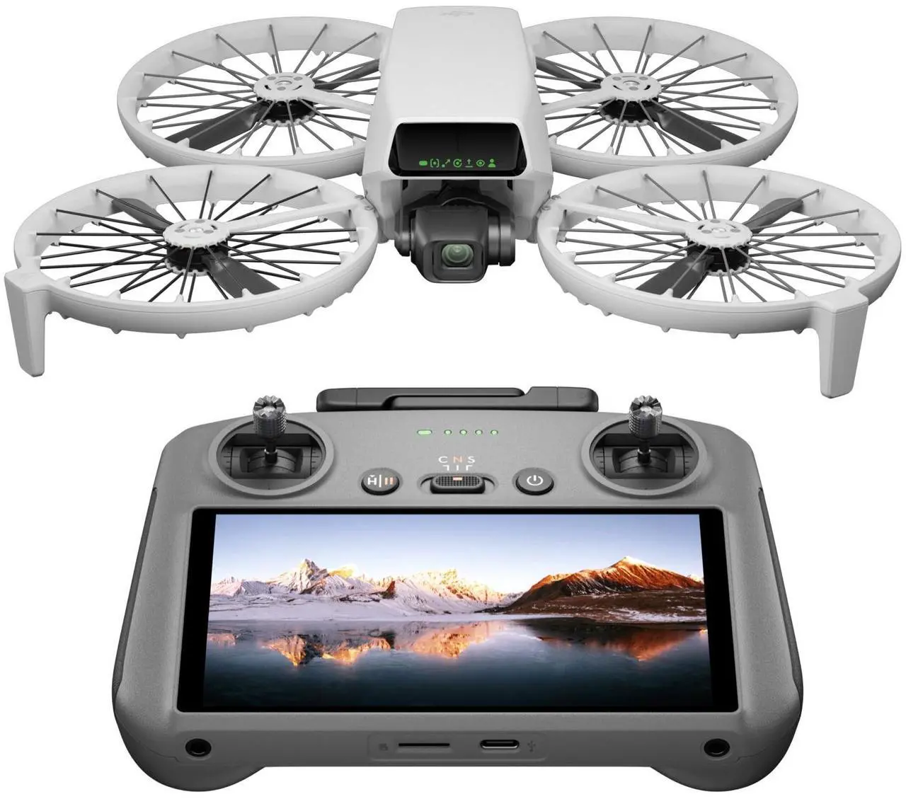 Flip with RC 2 Screen Remote Controller, Follow Me Drone with 4K UHD Camera